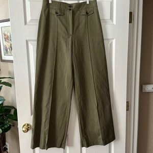 ALC Army Green Wide Leg Pants